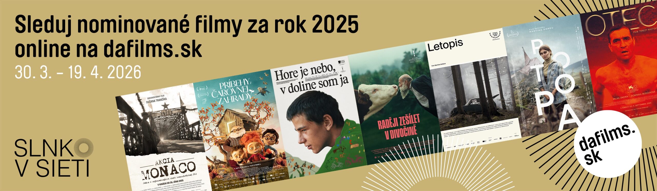 Banner Dafilms Slnko v sieti 2026